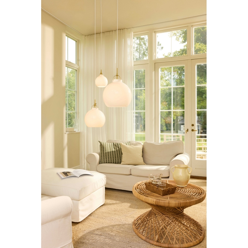 Halo Design 747924 - Hanglamp aan kabel TOSCANA 1xG9/28W/230V Ø 18 cm crème/messing