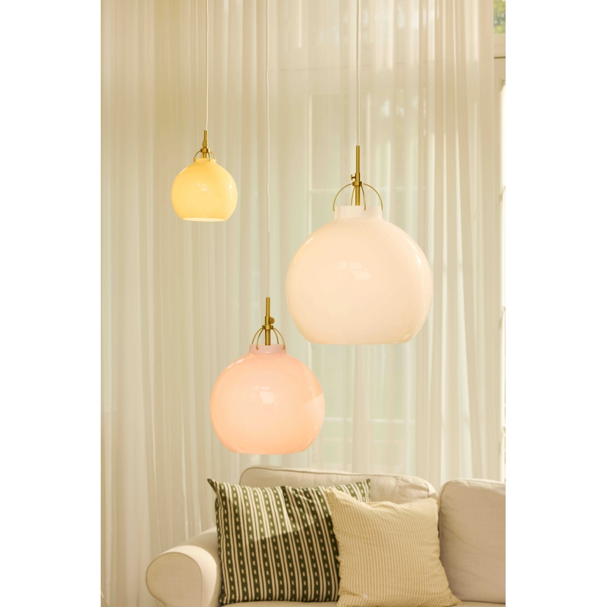 Halo Design 747931 - Hanglamp aan kabel TOSCANA 1xG9/28W/230V Ø 18 cm beige/messing