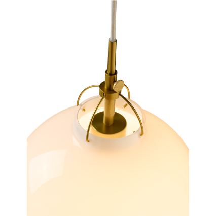 Halo Design 747993 - Hanglamp met kabel TOSCANA 1xE27/40W/230V Ø 27 cm crème/messing