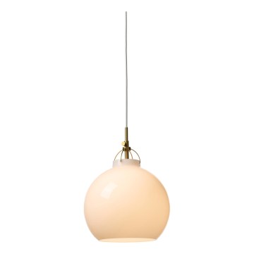 Halo Design 747993 - Hanglamp met kabel TOSCANA 1xE27/40W/230V Ø 27 cm crème/messing