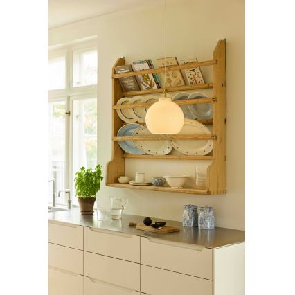 Halo Design 748068 - Hanglamp met kabel TOSCANA 1xE27/40W/230V Ø 36 cm crème/messing