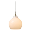 Halo Design 748068 - Hanglamp met kabel TOSCANA 1xE27/40W/230V Ø 36 cm crème/messing