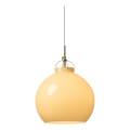 Halo Design 748075 - Hanglamp aan kabel TOSCANA 1xE27/40W/230V pr. 36 cm beige/messing