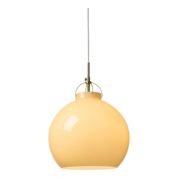 Halo Design 748075 - Hanglamp aan kabel TOSCANA 1xE27/40W/230V pr. 36 cm beige/messing