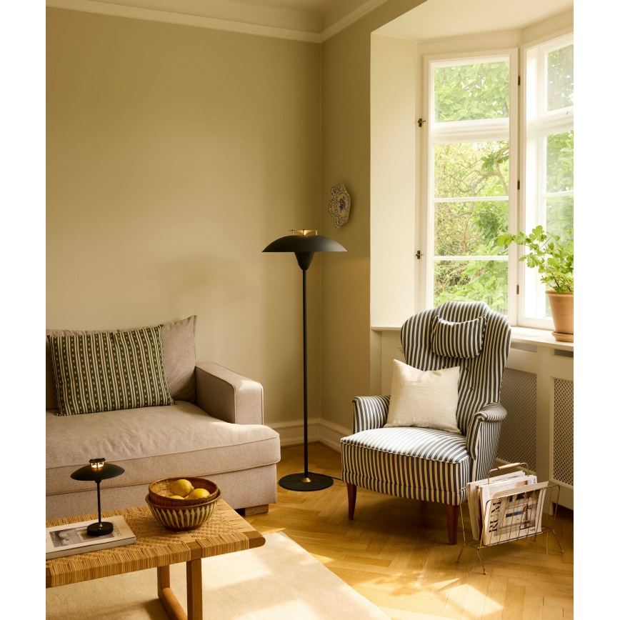 Halo Design 748976 - Vloerlamp STEPP 1xE27/28W/230V zwart/messing