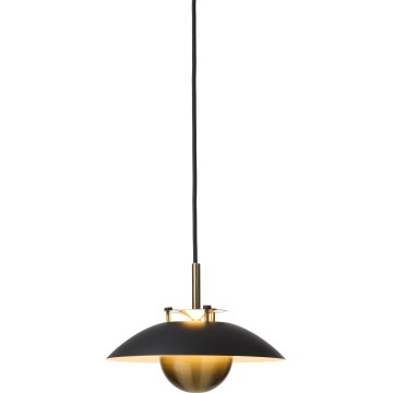 Halo Design 749034 - STEPP dimbare hanglamp aan kabel, LED/12W/230V, Ø 24 cm, zwart/messing