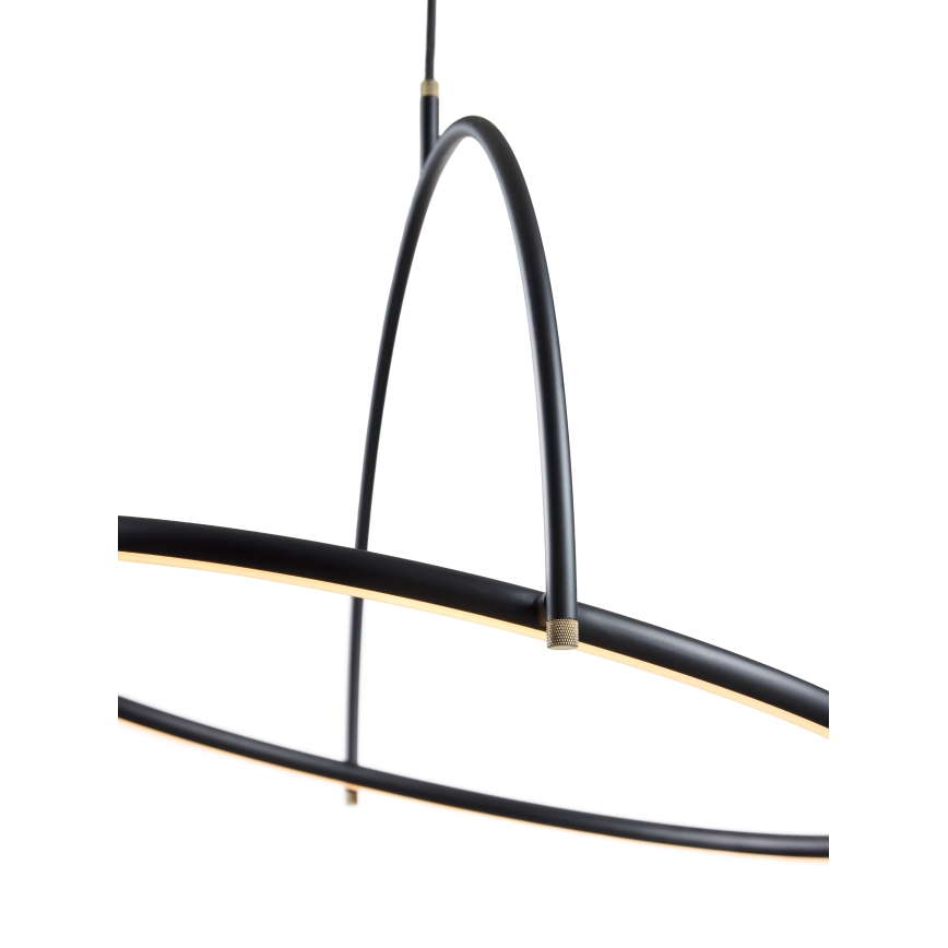 Halo Design 749539 - Dimbare LED-pendellamp aan kabel TILT LED/40W/230V Ø 40 cm zwart