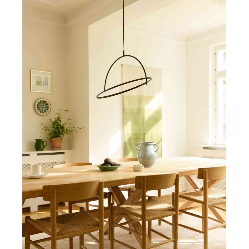 Halo Design 749546 - LED dimbare hanglamp aan kabel TILT LED/40W/230V Ø 60 cm zwart