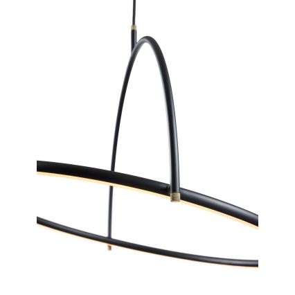 Halo Design 749546 - LED dimbare hanglamp aan kabel TILT LED/40W/230V Ø 60 cm zwart