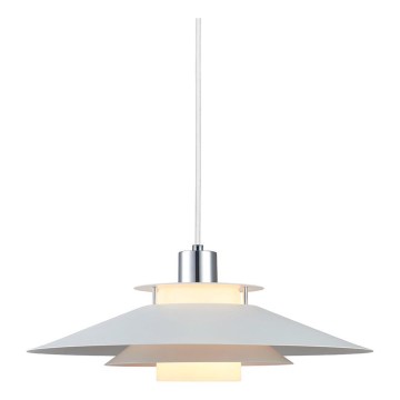 Halo Design 990792 - Hanglamp met kabel RIVOLI 1xE27/40W/230V Ø 40 cm wit/glanzend chroom