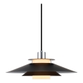 Halo Design 990808 - Hanglamp aan kabel RIVOLI 1xE27/40W/230V Ø 40 cm zwart/glanzend chroom