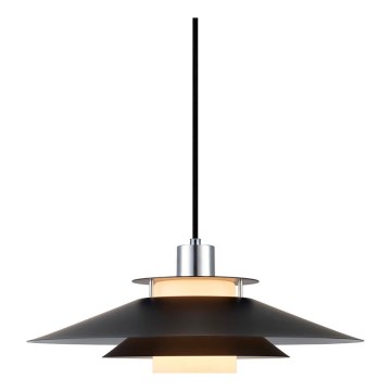 Halo Design 990808 - Hanglamp aan kabel RIVOLI 1xE27/40W/230V Ø 40 cm zwart/glanzend chroom