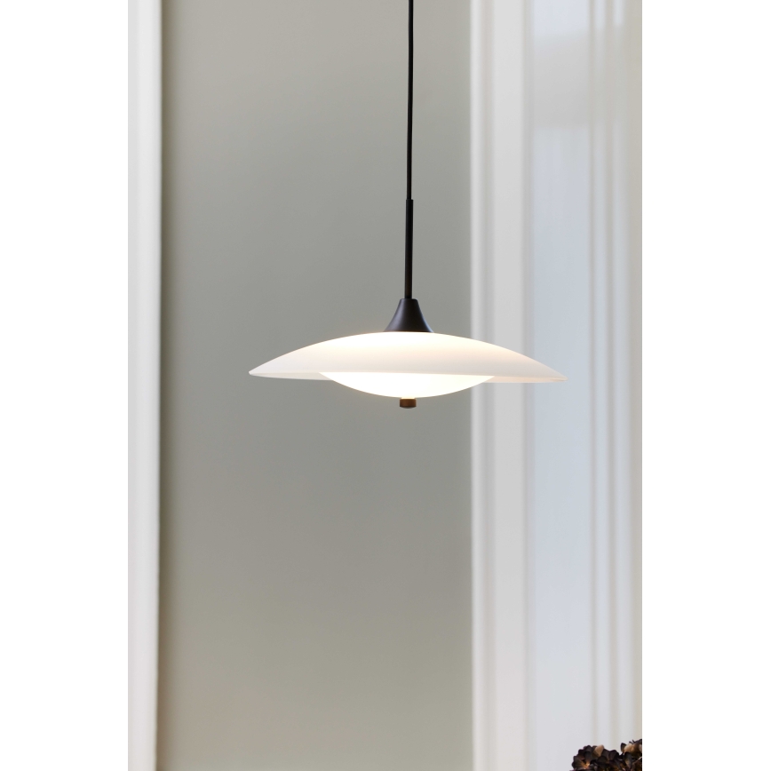 Halo Design 991300 - Hanglamp aan kabel BARONI 2xG9/18W/230V Ø 40 cm wit/zwart