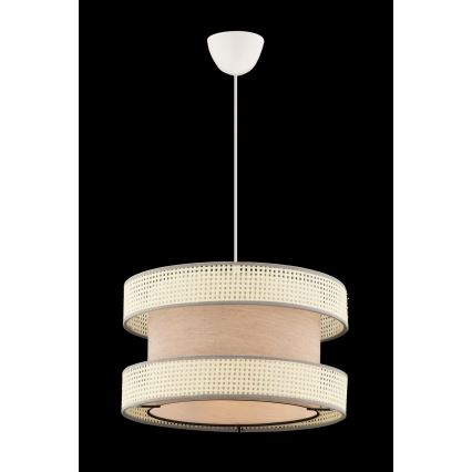 Halo hanglamp 1xE27/60W/230V beige/crème