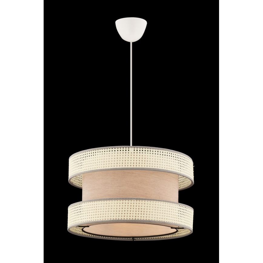 Halo hanglamp 1xE27/60W/230V beige/crème