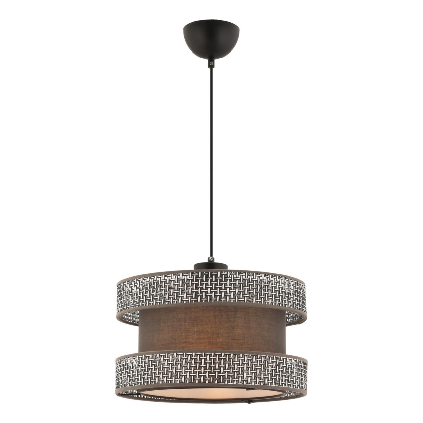 HALO Hanglamp 1xE27/60W/230V bruin/grijs