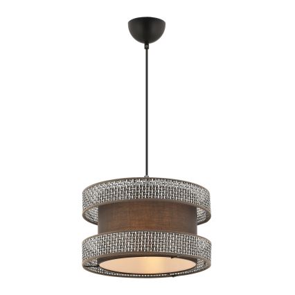HALO Hanglamp 1xE27/60W/230V bruin/grijs