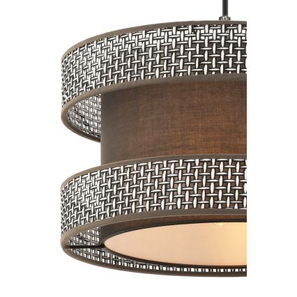 HALO Hanglamp 1xE27/60W/230V bruin/grijs