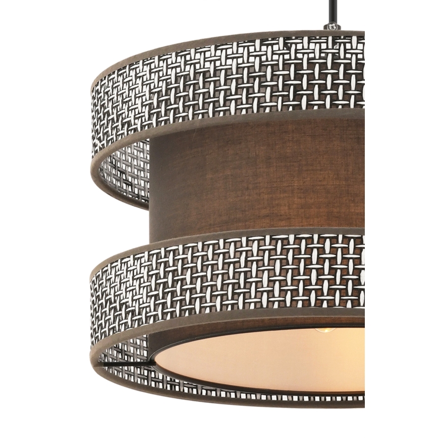 HALO Hanglamp 1xE27/60W/230V bruin/grijs