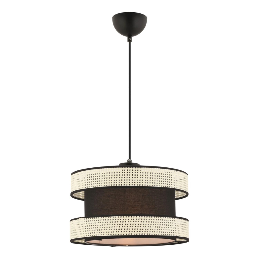Halo hanglamp 1xE27/60W/230V zwart/crème