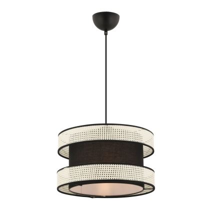 Halo hanglamp 1xE27/60W/230V zwart/crème