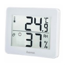 Hama - Binnenthermometer met vochtigheidsmeter 1xCR2025 wit