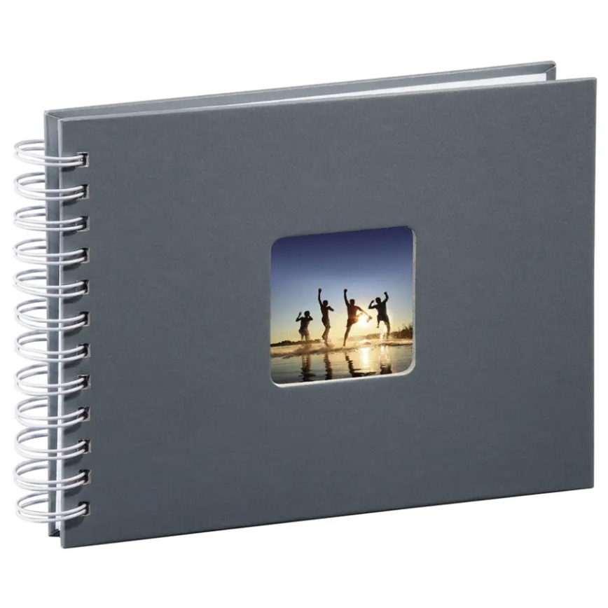 Hama - Spiraal fotoalbum 24x17 cm 50 pagina's grijs