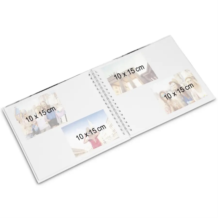 Hama - Spiraal fotoalbum 28x24 cm 40 pagina's beige/roze