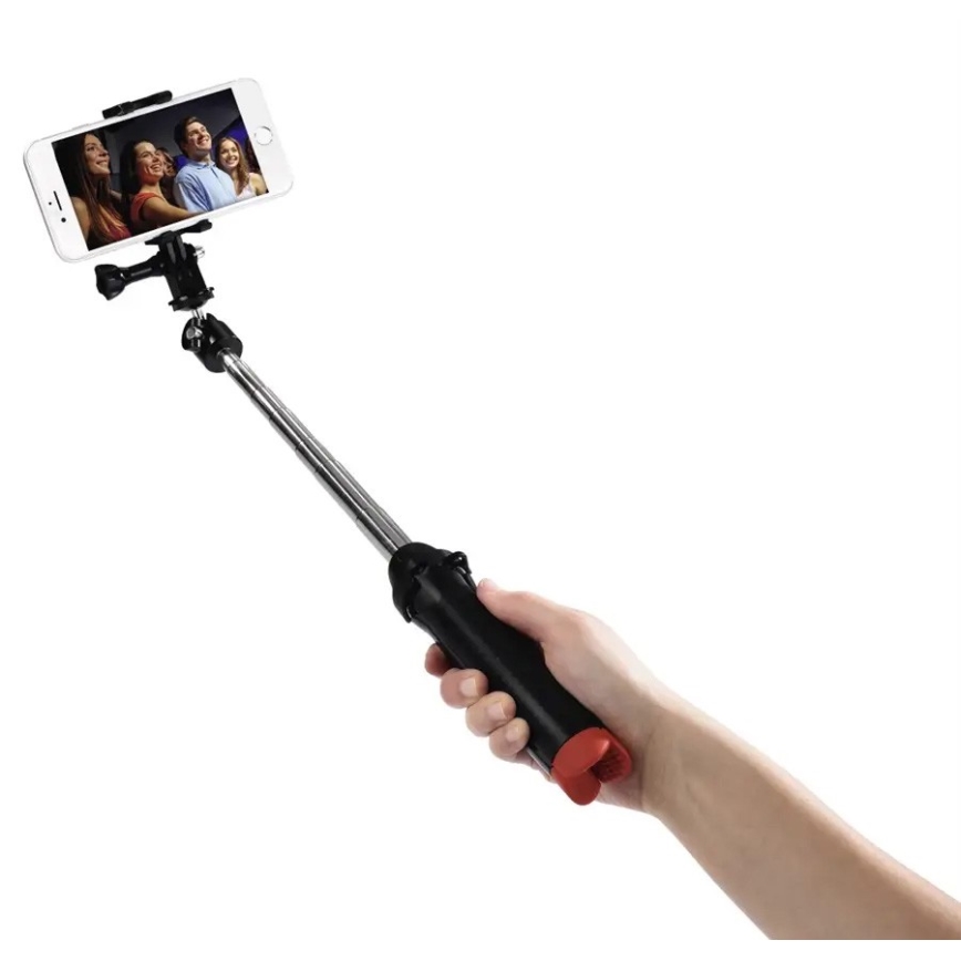 Hama - Statief 4in1 voor camera's, GoPro camera's, smartphones en selfies 90 cm
