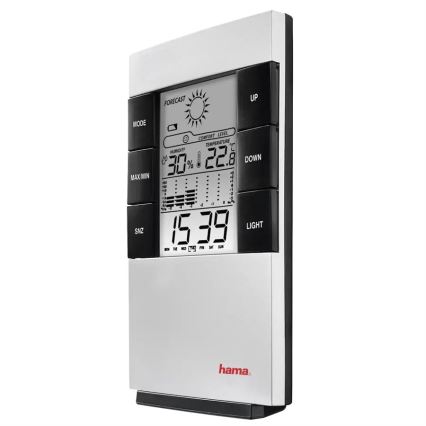 Hama - Weerstation met LCD-display en wekker 2xAAA