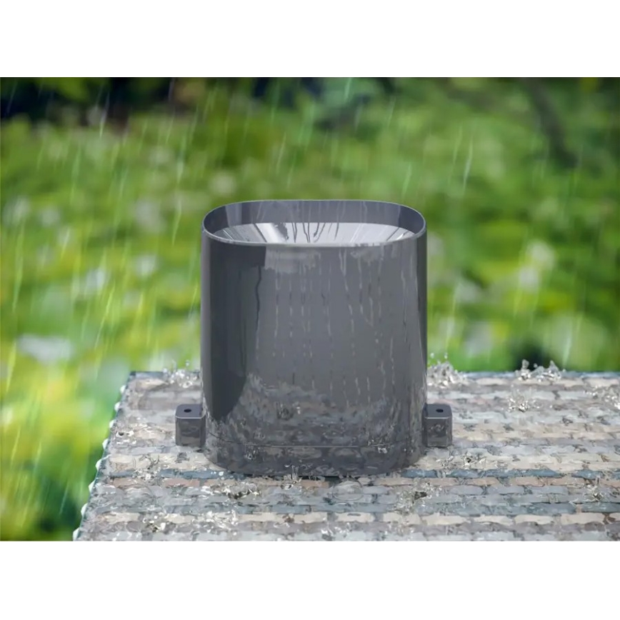 Hama - Weerstation met pluviometer en LCD-display 2xAAA antraciet