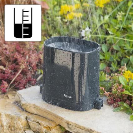 Hama - Weerstation met pluviometer en LCD-display 2xAAA antraciet