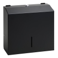 Handdoekdispenser 28 x 24,5 cm roestvrij staal/zwart
