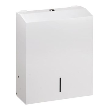Handdoekdispenser 28x35 cm rvs/wit
