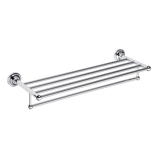 Handdoekhouder 66,5x12 cm zilverkleurig