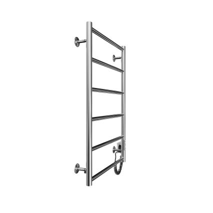 Badkamer handdoekradiator CLASSIC 110W/230V 81x52 cm RVS/glanzend chroom rechts