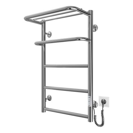 Handdoekradiator HOTEL 75W/230V 66x42 cm RVS/chroom, rechts