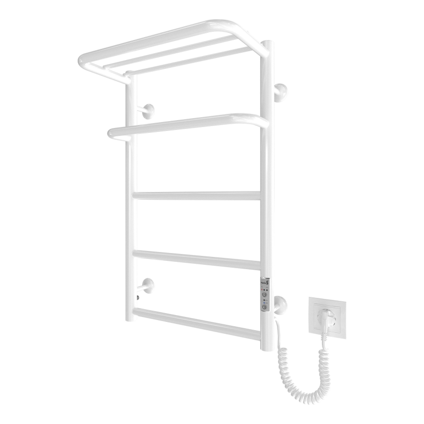 Handdoekradiator HOTEL 75W/230V 66x42 cm RVS/wit rechts
