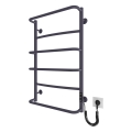 Handdoekradiator LUX 105W/230V 81x52 cm RVS/antraciet rechts