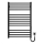 Handdoekradiator voor badkamer HF DERBY 170W/230V 77x53 cm zwart IP44