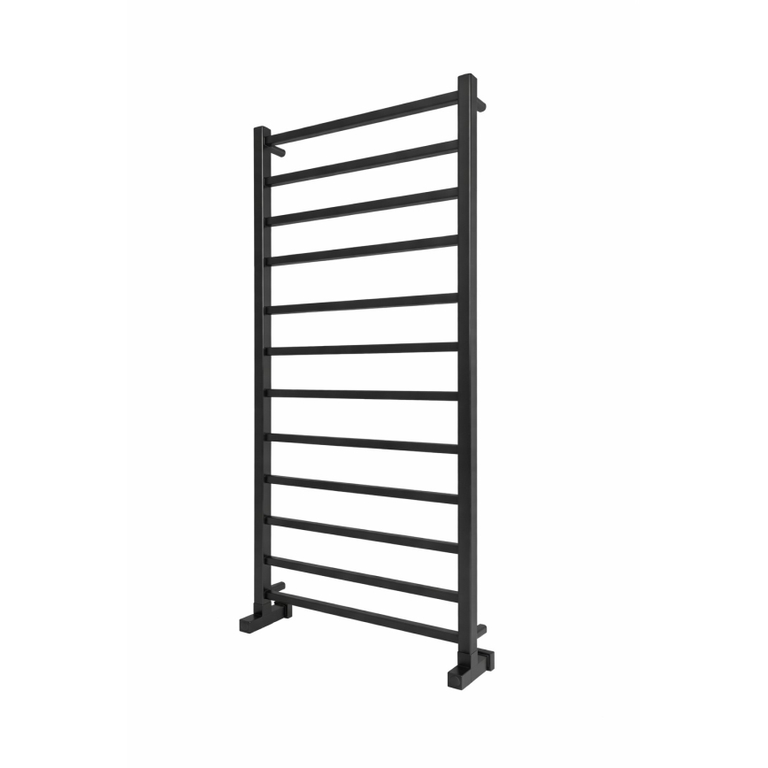 Handdoekradiator voor badkamer INOX TOKIO 233W/230V 117x53 cm roestvrij staal/zwart