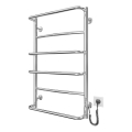 Handdoekradiator voor badkamer LUX 105W/230V 81x52 cm RVS/glanzend chroom rechts