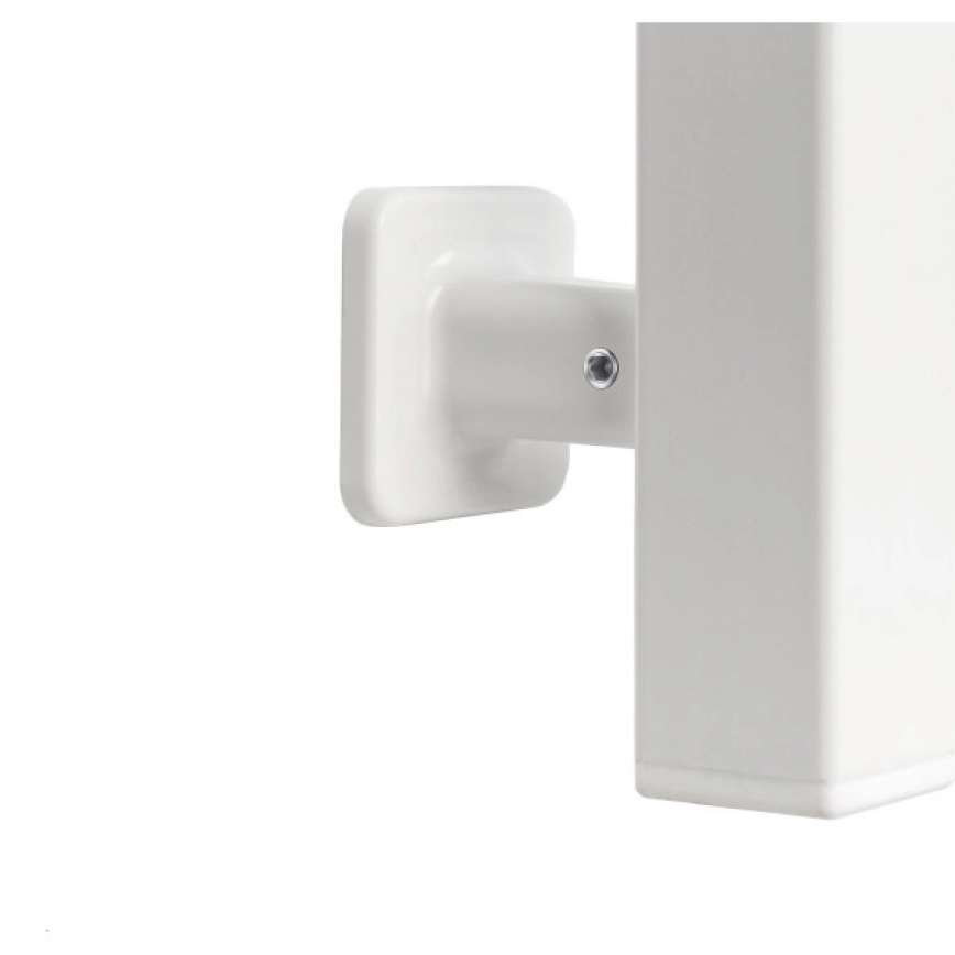 Handdoekradiator voor de badkamer met thermostaat AVANGARD 227W 120x48cm wit, rechter aansluiting