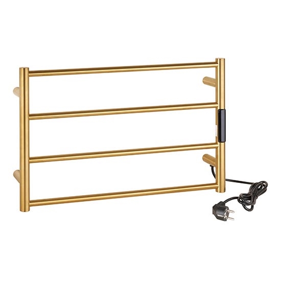 Handdoekrek 56 x 37 cm RVS/goud