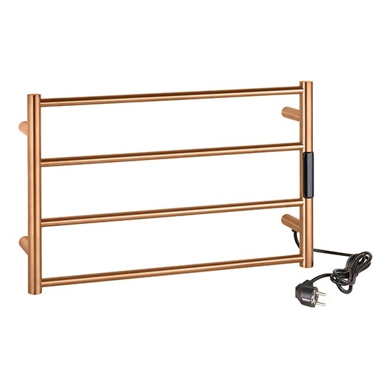 Handdoekrek 56x37 cm RVS/koper