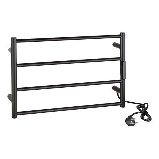 Handdoekrek 56x37 cm rvs/zwart