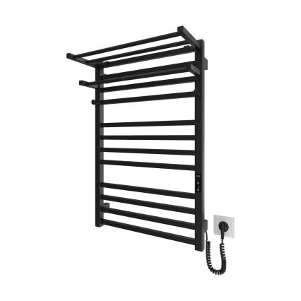 Handdoekrek voor badkamerradiator HF SHEFFIELD 52x20,4 cm zwart