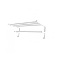 Handdoekrek voor badkamerradiator HF SHEFFIELD 52x25,6 cm wit