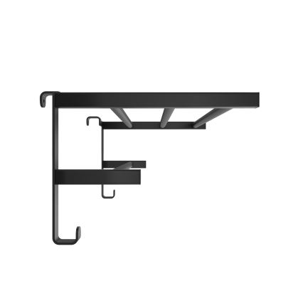 Handdoekrek voor badkamerradiator HF SHEFFIELD 52x28,4 cm zwart