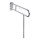 Handgreep 10x25 cm RVS/zilverkleurig